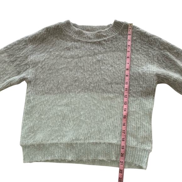 Free People Autumn Sky Olive Ombré Fuzzy Knit Pullover Sweater Medium - Picture 7 of 10